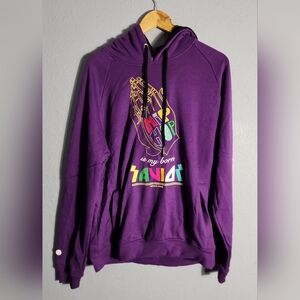Original Fables Hip Hop Is My Savior Purple Men’s Hoodie Size 2XL